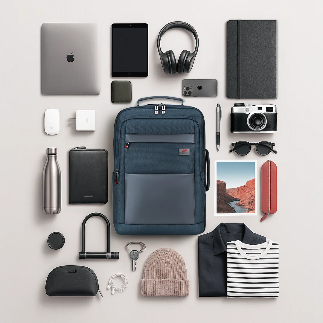VIP LEGACY Laptop Expander Backpack Navy - Image 8