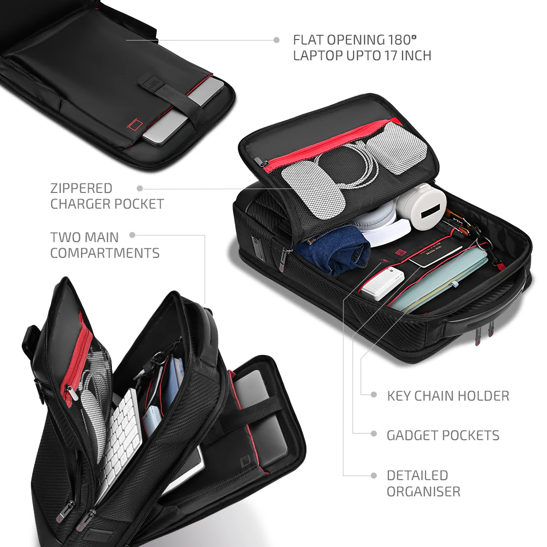 VIP URBAN Mesh Laptop Expander Backpack - Image 4
